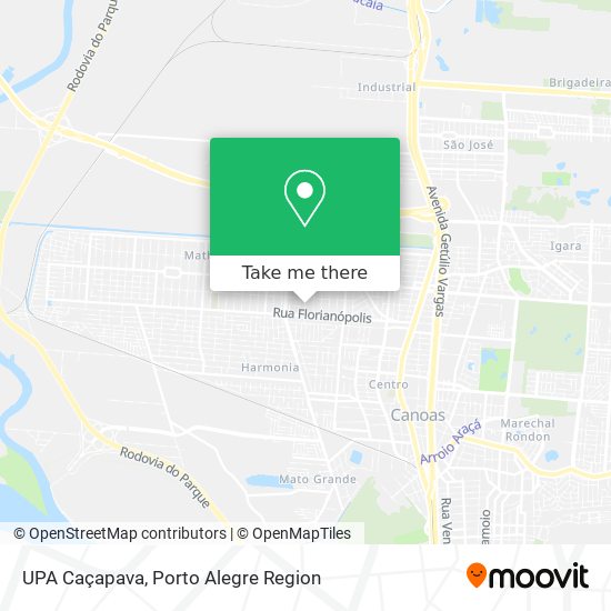 UPA Caçapava map