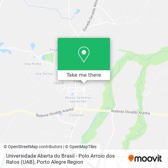 Mapa Universidade Aberta do Brasil - Polo Arroio dos Ratos (UAB)