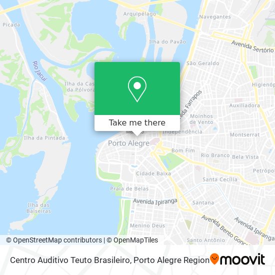 Mapa Centro Auditivo Teuto Brasileiro