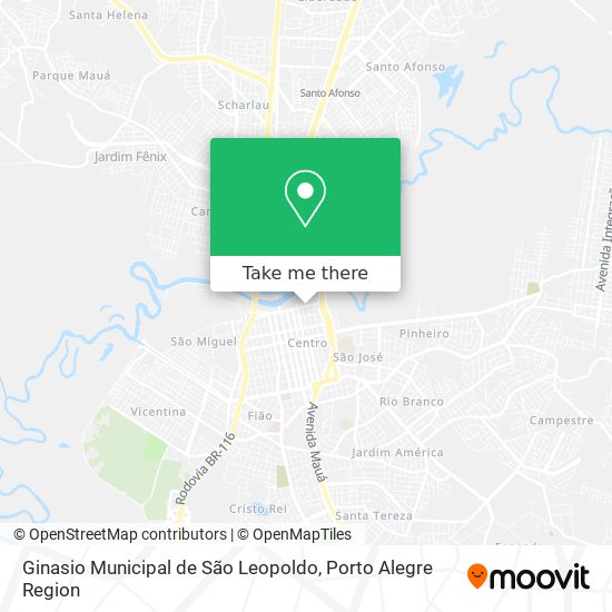 Ginasio Municipal de São Leopoldo map