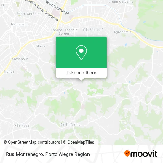 Rua Montenegro map