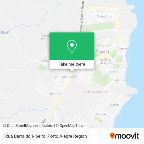 Rua Barra do Ribeiro map