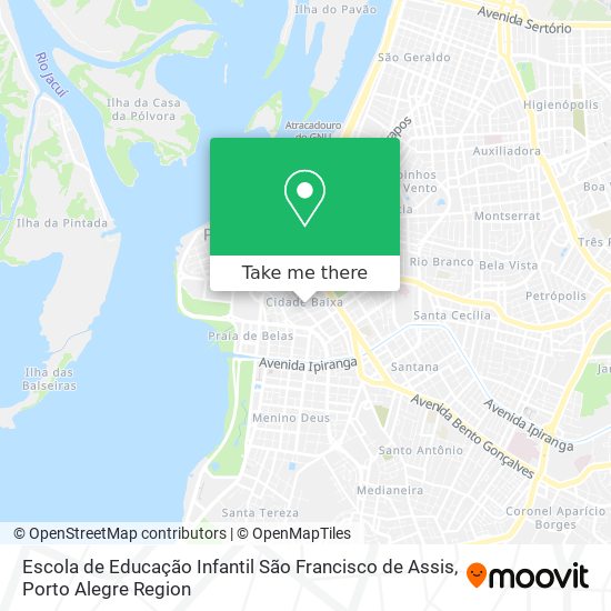 Mapa Escola de Educação Infantil São Francisco de Assis