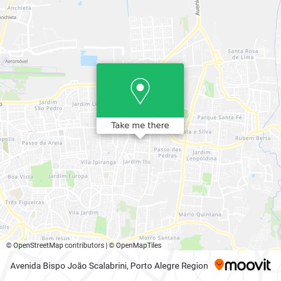 Avenida Bispo João Scalabrini map