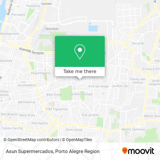 Asun Supermercados map