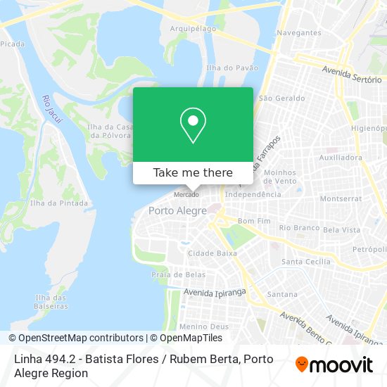 Linha 494.2 - Batista Flores / Rubem Berta map