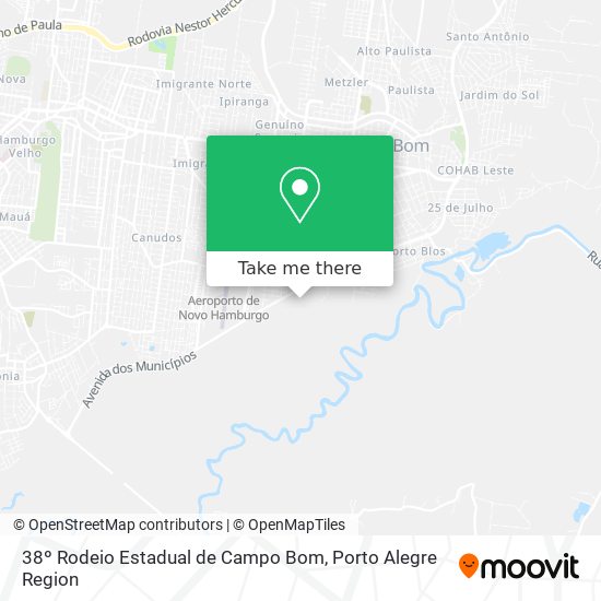 Mapa 38º Rodeio Estadual de Campo Bom