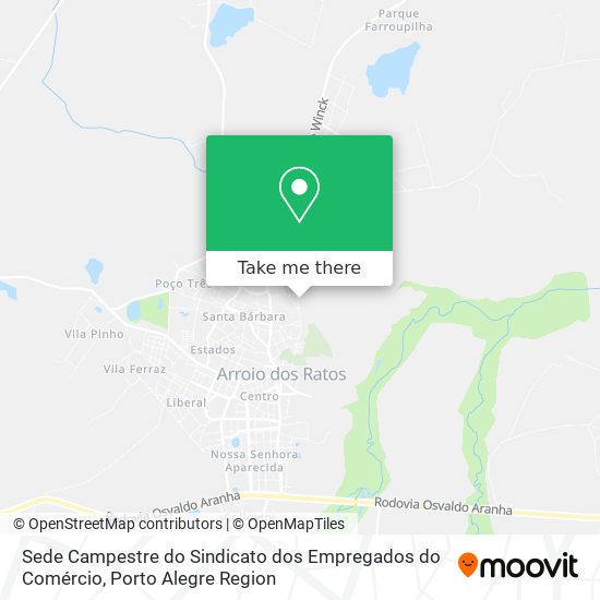 Sede Campestre do Sindicato dos Empregados do Comércio map
