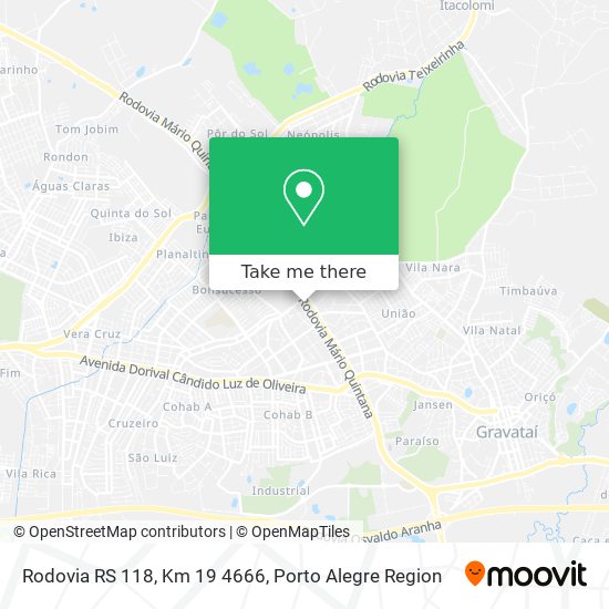 Rodovia RS 118, Km 19 4666 map