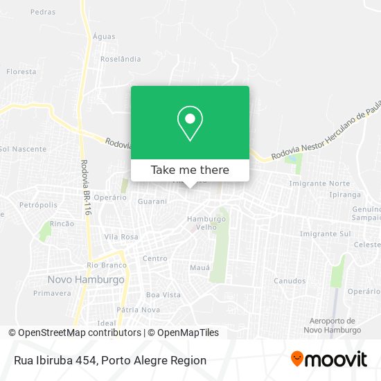 Mapa Rua Ibiruba 454