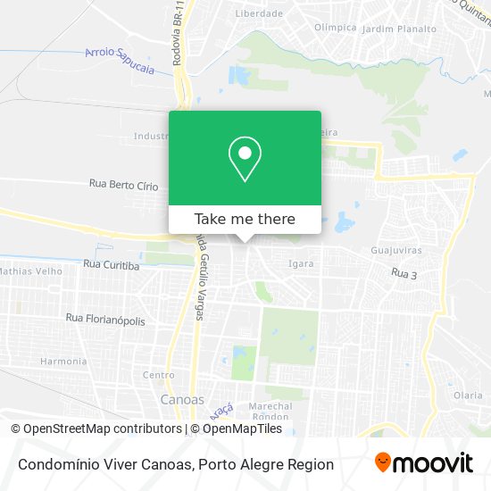 Mapa Condomínio Viver Canoas