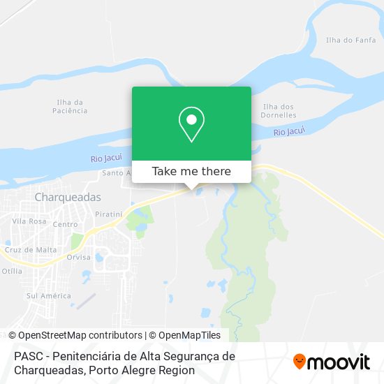 PASC - Penitenciária de Alta Segurança de Charqueadas map