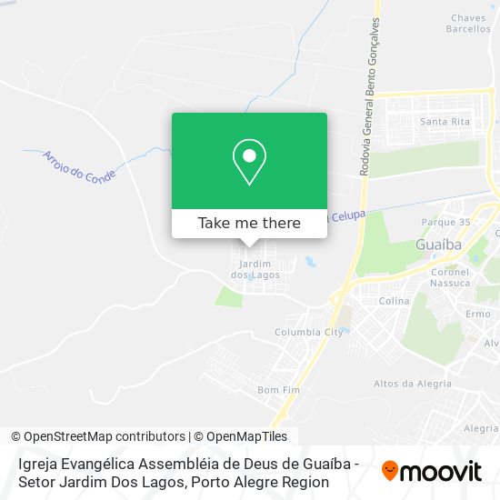 Igreja Evangélica Assembléia de Deus de Guaíba - Setor Jardim Dos Lagos map