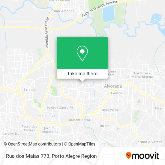 Rua dos Maias 773 map