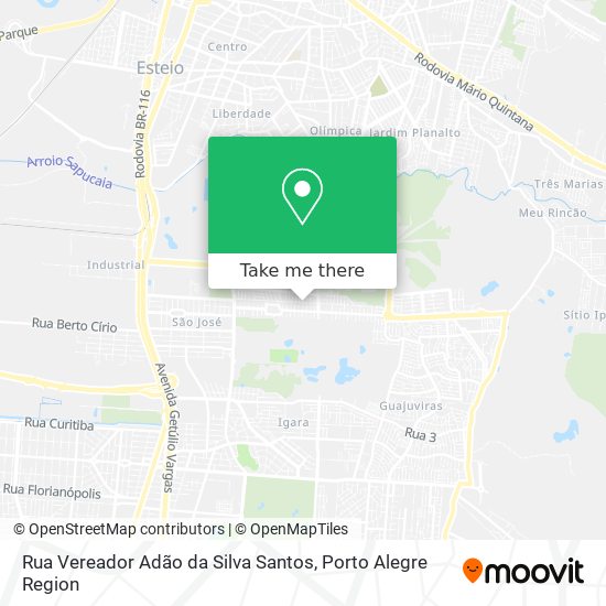 Mapa Rua Vereador Adão da Silva Santos