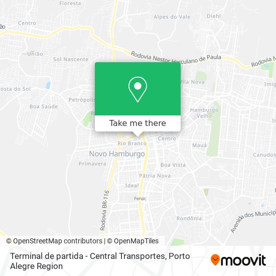 Terminal de partida - Central Transportes map