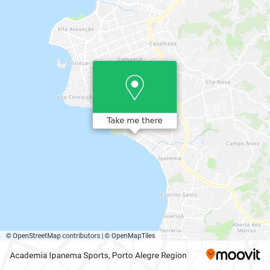 Academia Ipanema Sports map