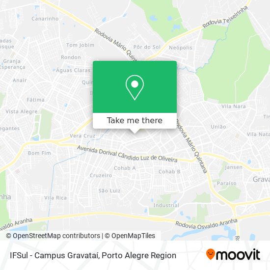 Mapa IFSul - Campus Gravataí