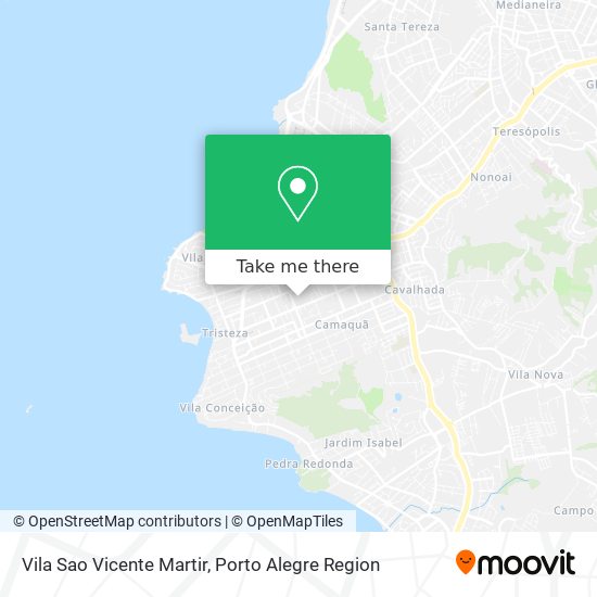 Mapa Vila Sao Vicente Martir