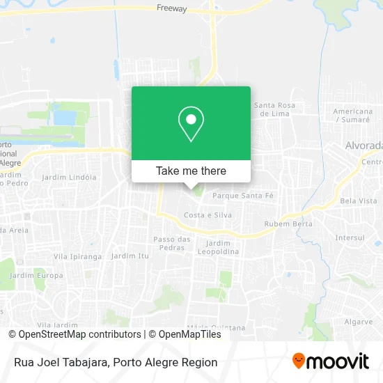 Rua Joel Tabajara map
