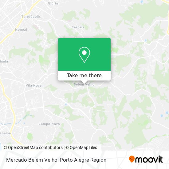 Mercado Belém Velho map
