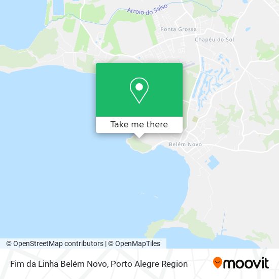 Fim da Linha Belém Novo map