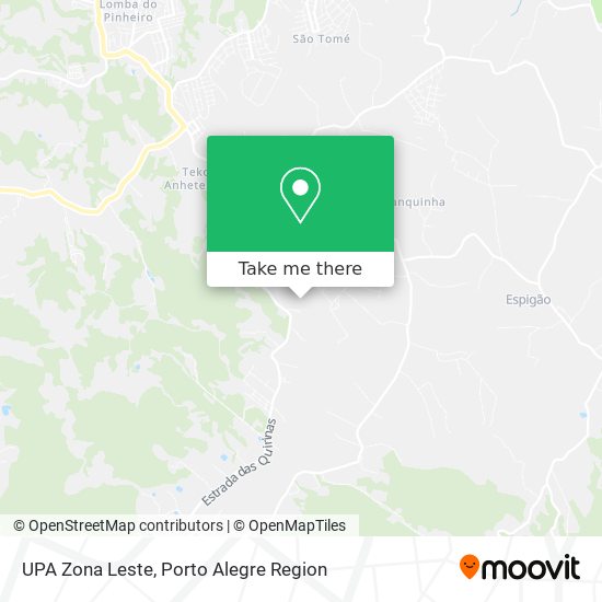 UPA Zona Leste map