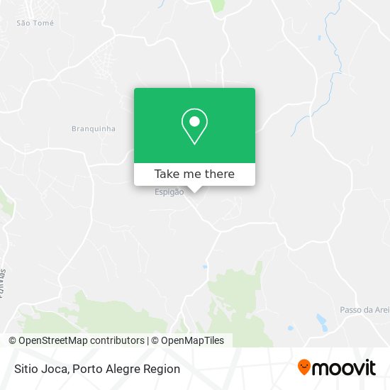 Sitio Joca map