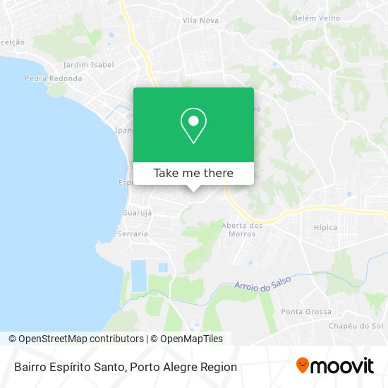 Bairro Espírito Santo map