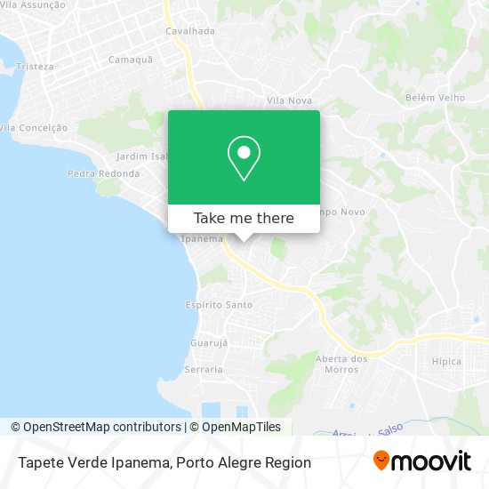 Tapete Verde Ipanema map