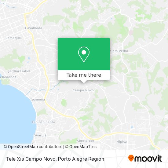 Tele Xis Campo Novo map