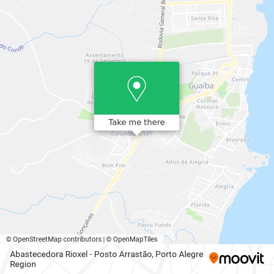 Mapa Abastecedora Rioxel - Posto Arrastão