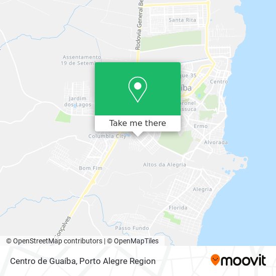 Centro de Guaíba map