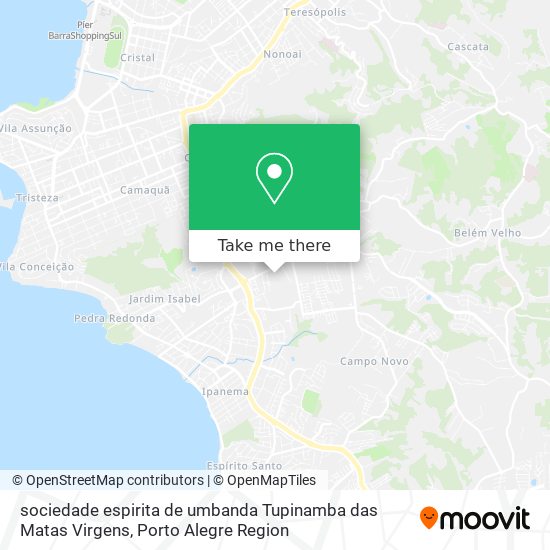 sociedade espirita de umbanda Tupinamba das Matas Virgens map