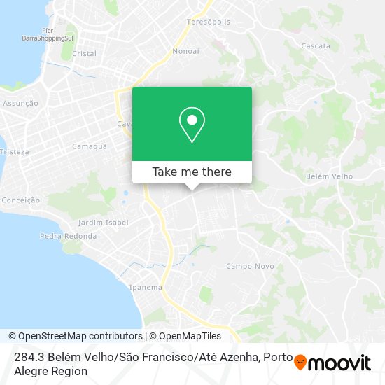 284.3 Belém Velho / São Francisco / Até Azenha map