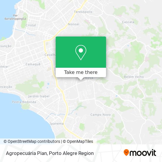 Agropecuária Pian map