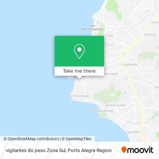 vigilantes do peso Zona Sul map