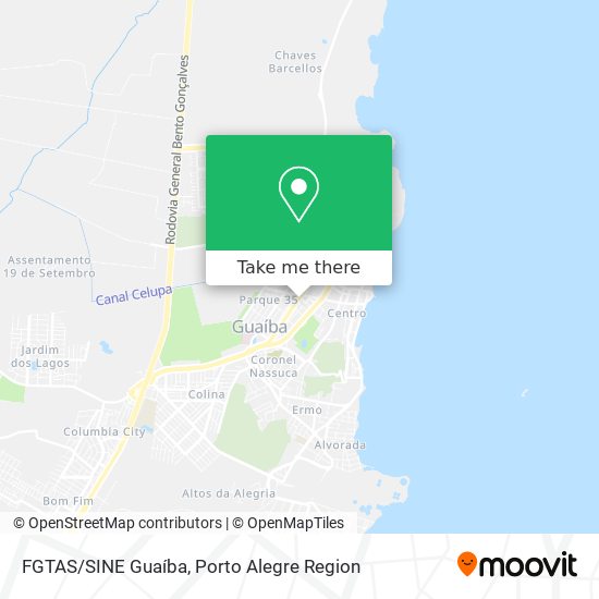 FGTAS/SINE Guaíba map