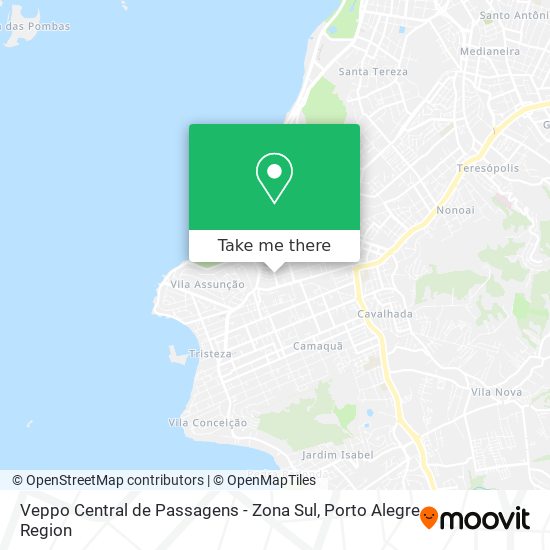 Veppo Central de Passagens - Zona Sul map