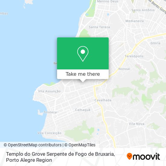 Templo do Grove Serpente de Fogo de Bruxaria map