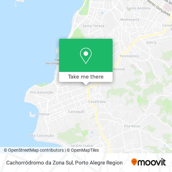 Cachorródromo da Zona Sul map