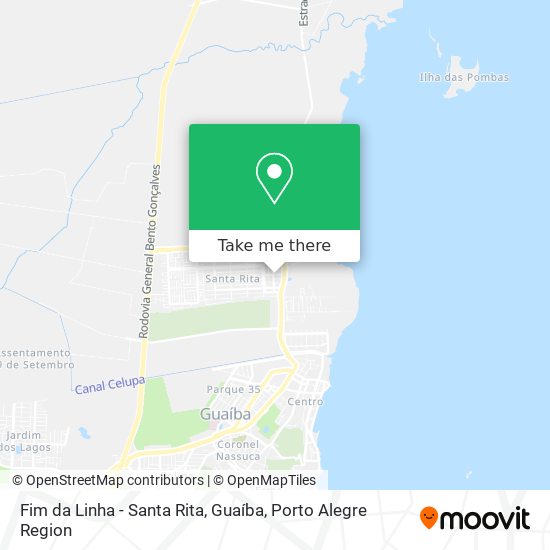 Fim da Linha - Santa Rita, Guaíba map
