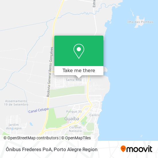 Ônibus Frederes PoA map