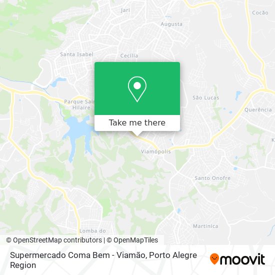 Mapa Supermercado Coma Bem - Viamão