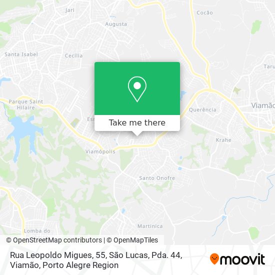 Mapa Rua Leopoldo Migues, 55, São Lucas, Pda. 44, Viamão