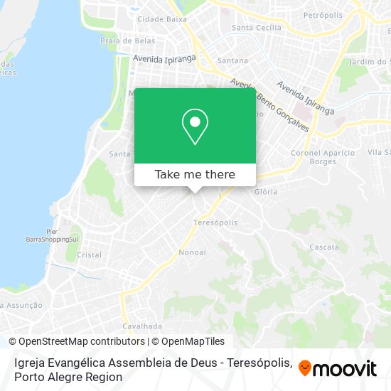 Mapa Igreja Evangélica Assembleia de Deus - Teresópolis