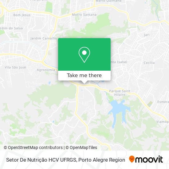 Setor De Nutrição HCV UFRGS map