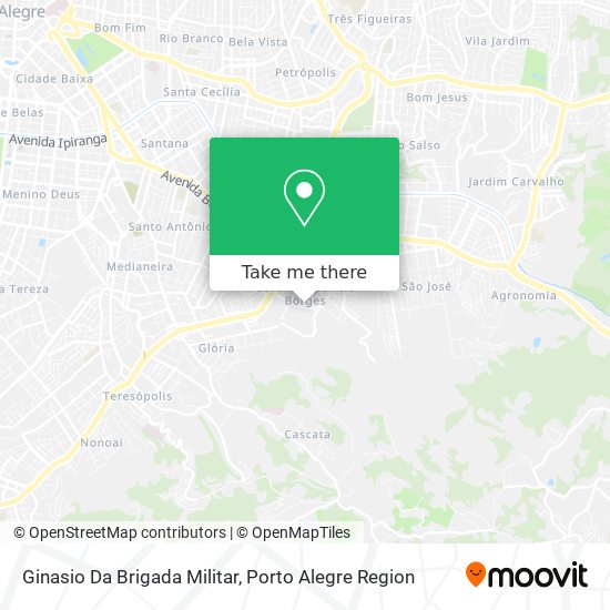 Ginasio Da Brigada Militar map