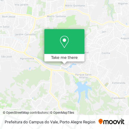 Prefeitura do Campus do Vale map