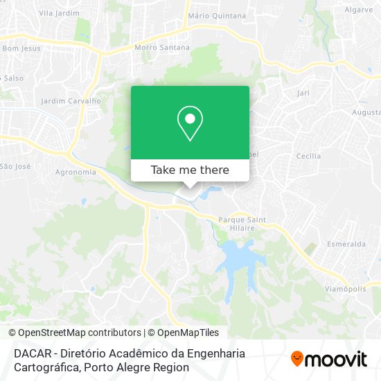 Mapa DACAR - Diretório Acadêmico da Engenharia Cartográfica
